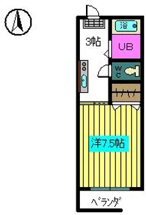 マンションプルミエ【2階】の間取り
