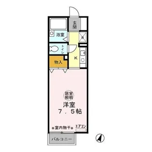 千葉県東金市東上宿【アパート】の間取り