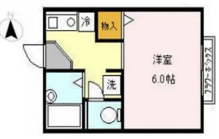 パレスレインA【2階】の間取り