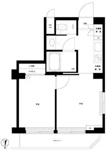 ルーブル中延壱番館【7階】の間取り