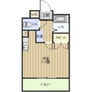 愛知県長久手市岩作中島【マンション】の間取り