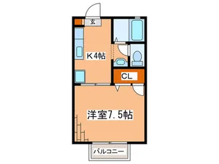 メゾンファミ-ユV【1階】の間取り