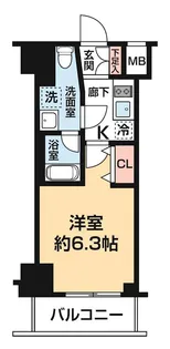 ガレリアレジデンス石川町【4階】の間取り
