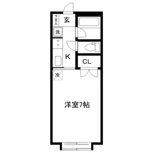 ソレイユ一本杉町【1階】の間取り