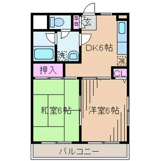 神奈川県川崎市中原区苅宿【マンション】の間取り