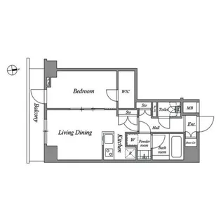 東京都新宿区西五軒町【マンション】の間取り