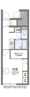 レオパレス南若園B【1階】の間取り