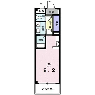 フォンテーヌ東津田【3階】の間取り