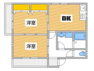 アイランドビル26【1階】の間取り