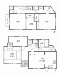 東京都渋谷区本町5【一戸建】の間取り
