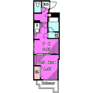 アパランス板橋本町【1階】の間取り