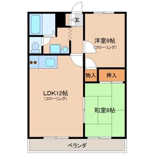 ディアコート【3階】の間取り