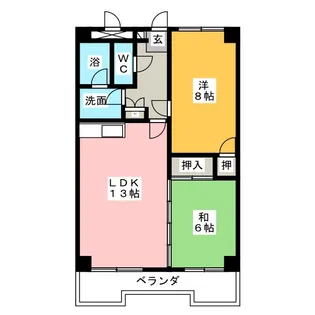 オーキッドマンション内幸【8階】の間取り