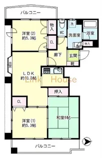 東京都足立区一ツ家1【マンション】の間取り