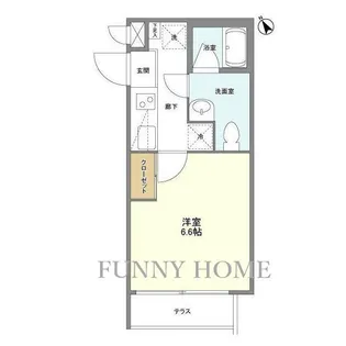 トラスト五本木【1階】の間取り
