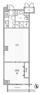六本木デュープレックスエムズ【2階】の間取り