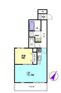神奈川県横浜市鶴見区本町通4【アパート】の間取り
