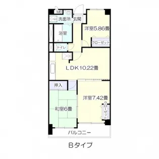 3LDKの間取り画像