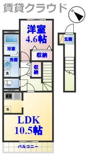 クレオール【2階】の間取り