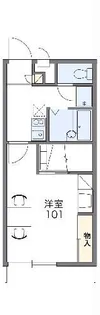 レオパレスフリージア【2階】の間取り