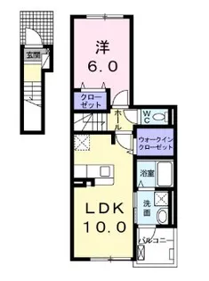エクセレントビューティー【2階】の間取り