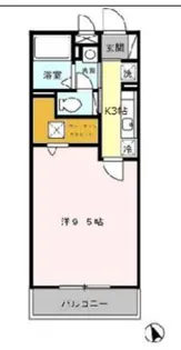 神奈川県厚木市恩名3【アパート】の間取り