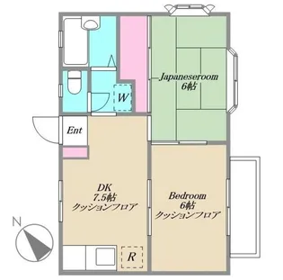 クレストA棟【1階】の間取り