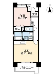 URHAT神戸・灘の浜【5階】の間取り