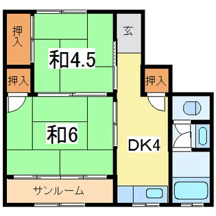 パセオ第一大島【1階】の間取り