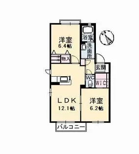 シャーメゾンヴェルジュール I棟【1階】の間取り