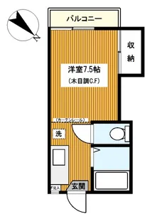 コーポコスモス【2階】の間取り