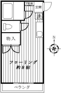 松井アパート【2階】の間取り
