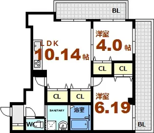 Axis Bld(アクシスビル)【8階】の間取り