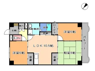 テツカハイツ5【4階】の間取り
