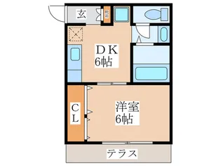 ハイム富久【1階】の間取り