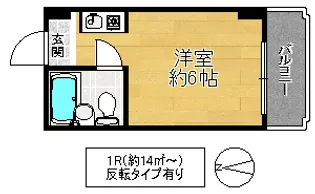 レアレア放出21番館【5階】の間取り