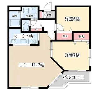 イーグル95【3階】の間取り