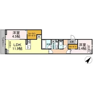 リエージュ【3階】の間取り