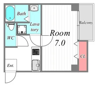ES-Grande大阪福島【5階】の間取り