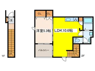 メノウ コート【2階】の間取り