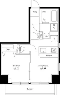 ゼクシア川崎【8階】の間取り