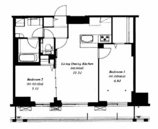 フレンシア菊川【10階】の間取り
