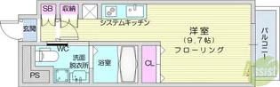 メルヴェーユ東八番丁【3階】の間取り