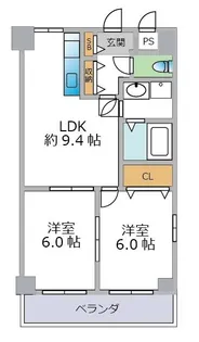 クレアール弐番館【5階】の間取り
