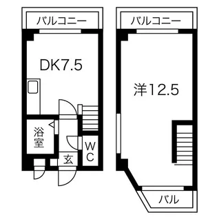 グローリー平尾【5階】の間取り