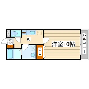 ドミトーレ6-4【1階】の間取り