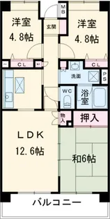 サニーフォレスト藤原弐番館【5階】の間取り