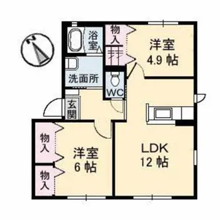 シャーメゾン熊野東 C棟【1階】の間取り