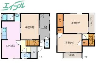 三重県四日市市午起1【一戸建】の間取り