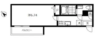 インベスト蒲田East7【2階】の間取り